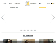 Tablet Screenshot of lingerie-carrade.fr